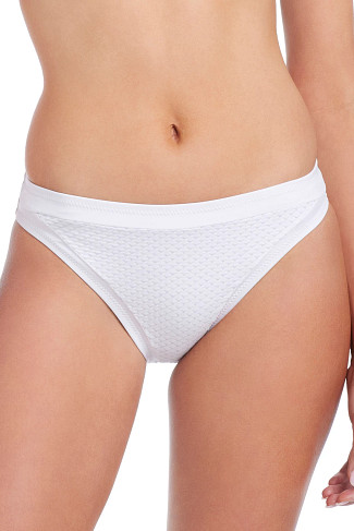 BRIGHT WHITE Banded Hipster Bikini Bottom