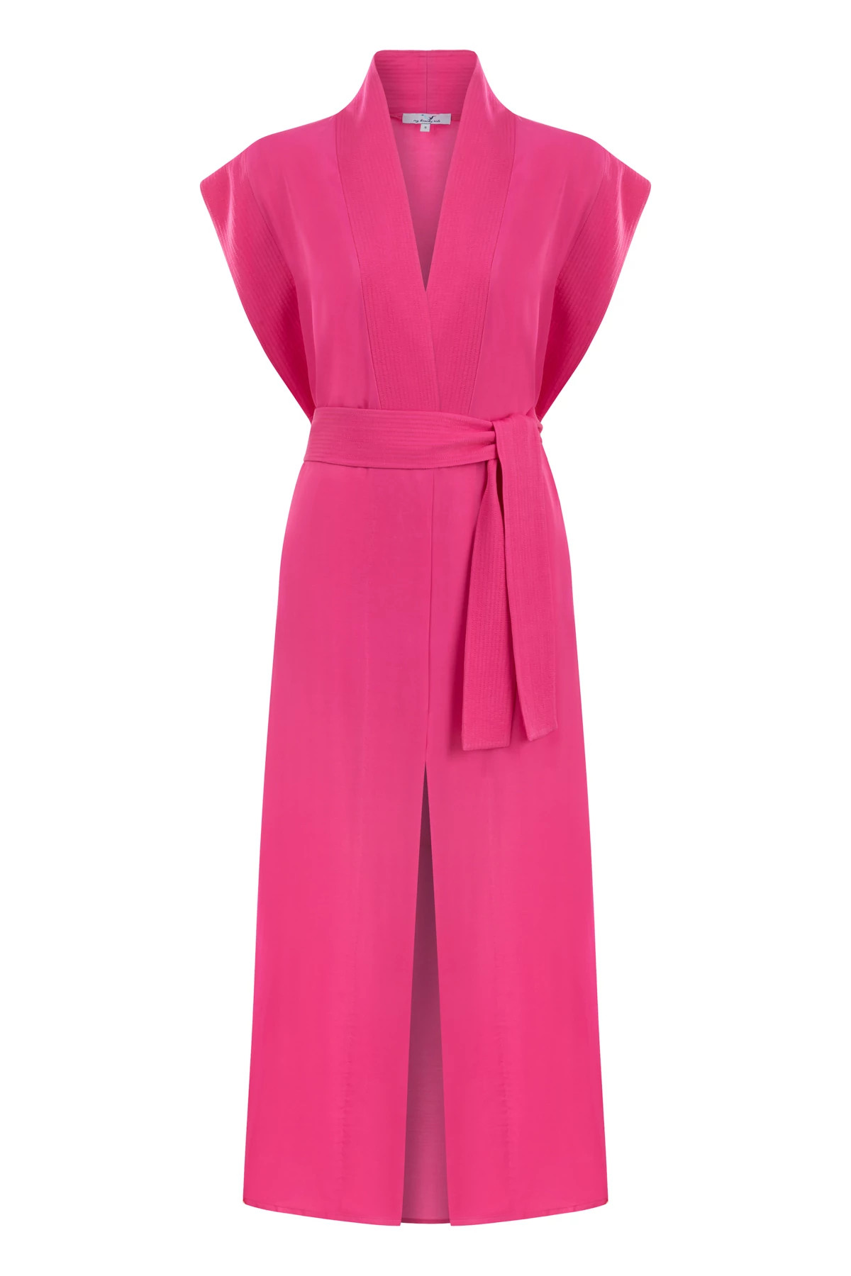 FUCHSIA Belted Maxi Caftan image number 3