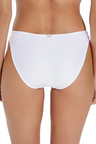 AMBRA WHITE Seamless Hipster Bikini Bottom