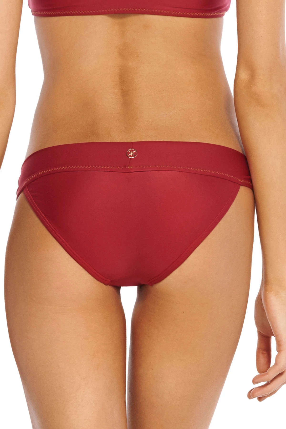 RED Banded Hipster Bikini Bottom image number 2