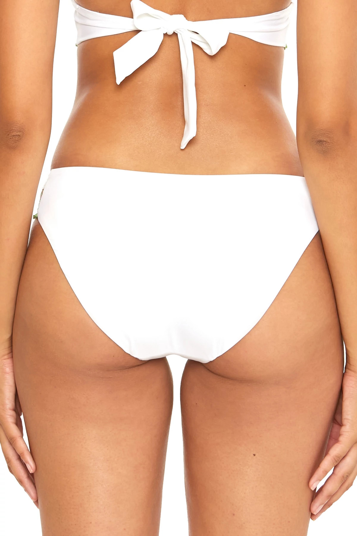 WHITE Avery Hipster Bikini Bottom image number 2