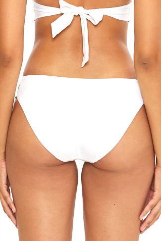 WHITE Avery Hipster Bikini Bottom