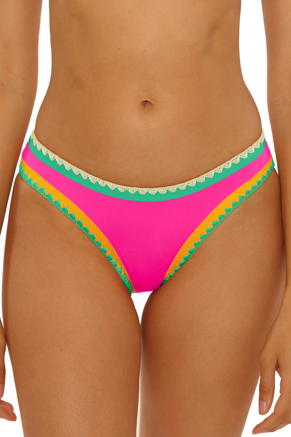 BERRY PINK Avila Hipster Bikini Bottom image number 1