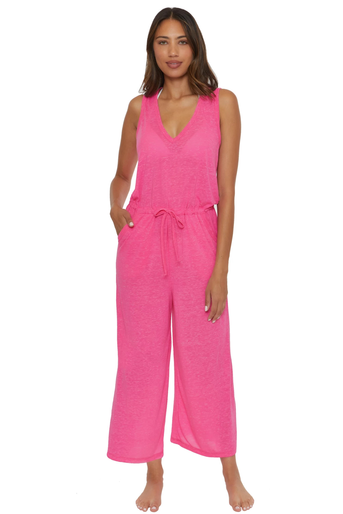 PINK GLO Beach Date Jumpsuit image number 2