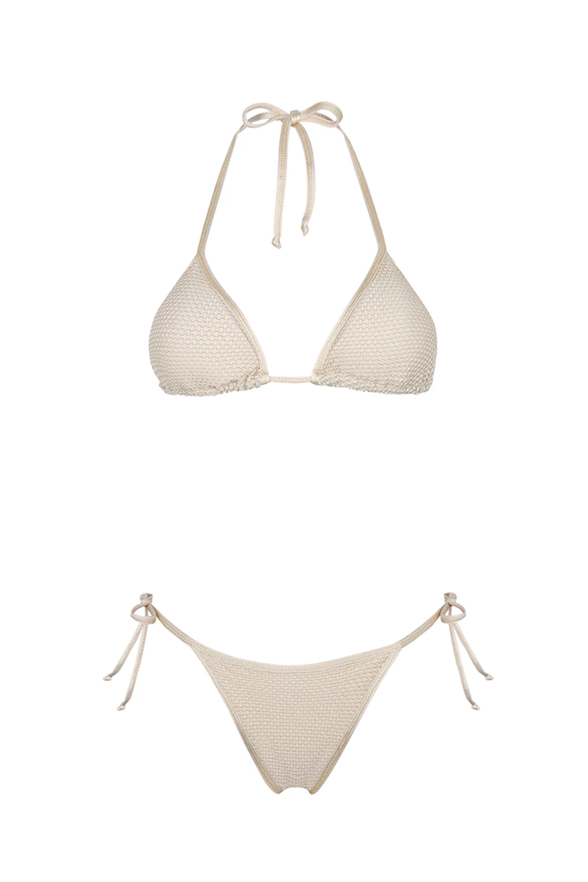 WHITE Tessa Brazilian Bikini Bottom image number 4