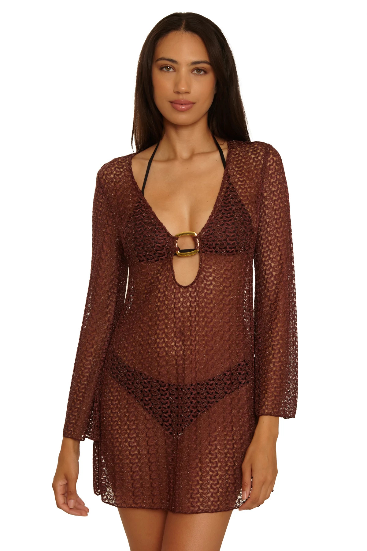 MOCHA Lace Crochet Tunic image number 1