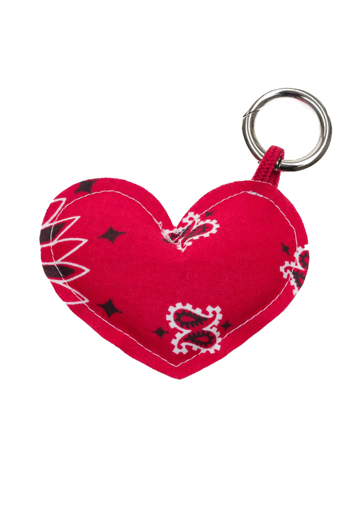 ALL REAL RED Heart Charm Keychain image number 2