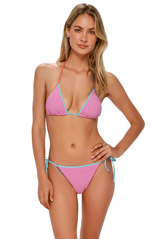 COTTON CANDY SCRUNCH Trisha Sliding Triangle Bikini Top