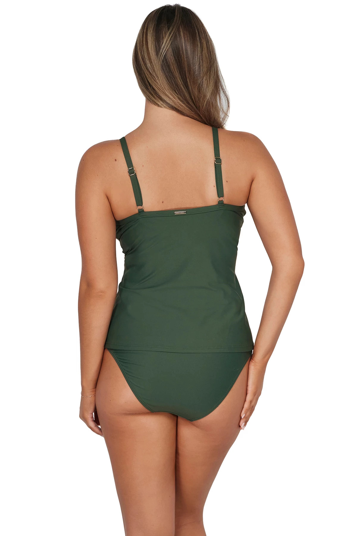 ISLAND GREEN Forever Underwire Tankini Top (E-H Cup) image number 2