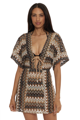 CHOCOLATE Laguna Crochet Short Sleeve Tunic