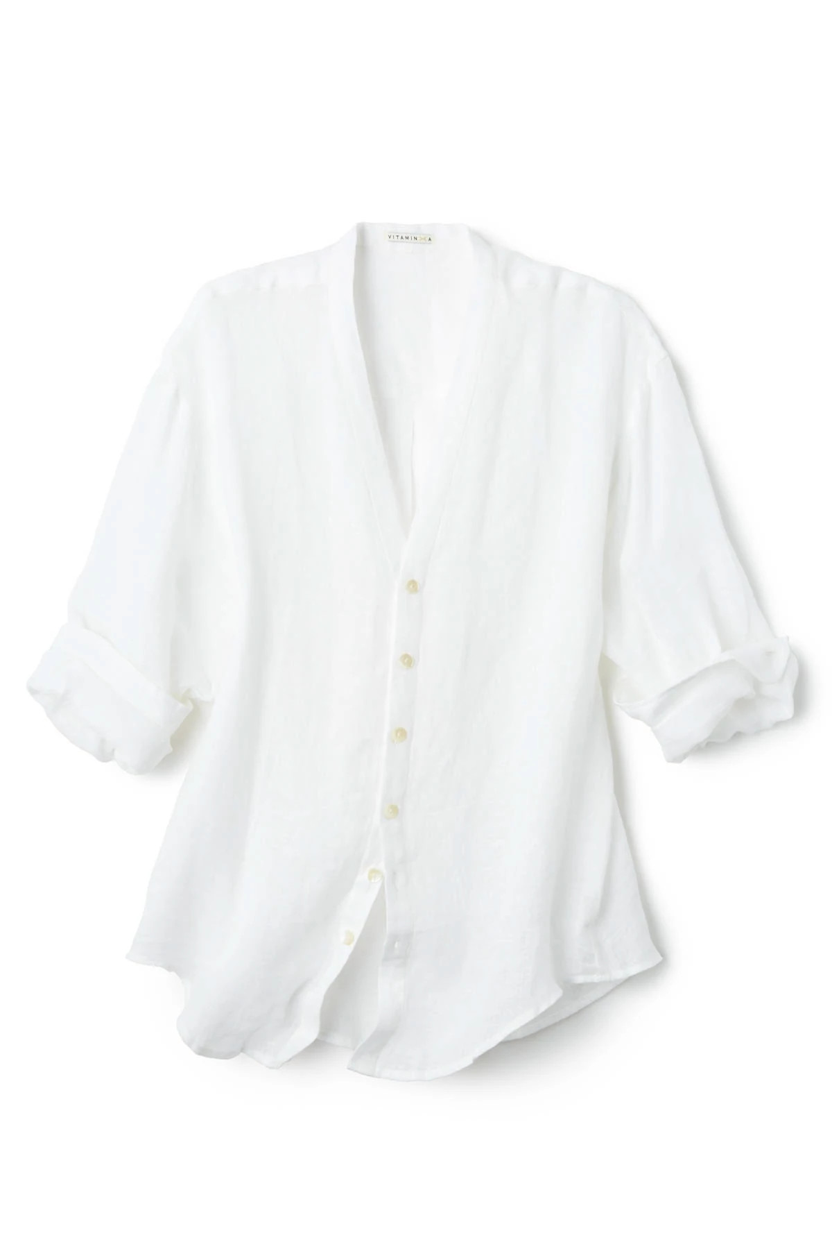 WHITE EBW X Vitamin A Shirt Dress image number 5