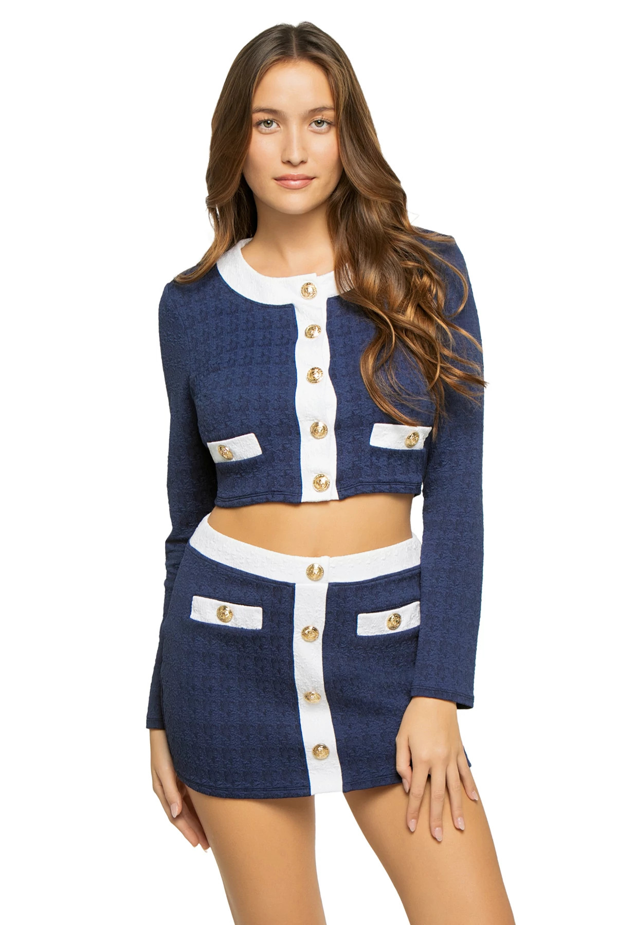 MARINE Adaline Colorblock Swim Cardigan image number 1