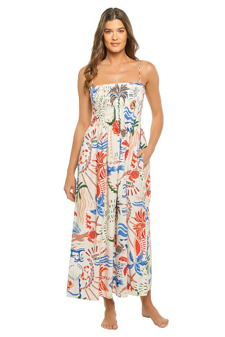 MULTI Cornelia Getaway Cotton Maxi Dress