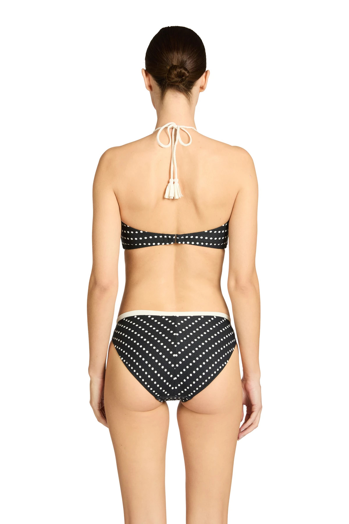 BLACK/ECRU Millie Bandeau Ring Bikini Top image number 2