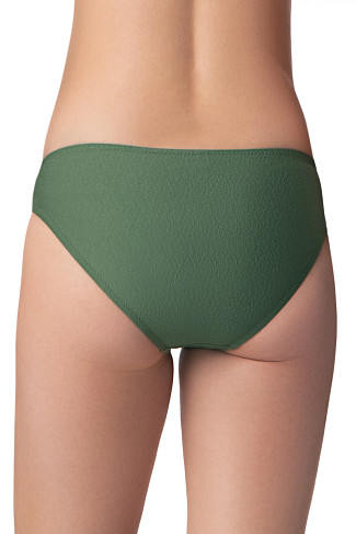 FATIGUE GREEN Asymmetrical Tortoise Ring Hipster Bikini Bottom