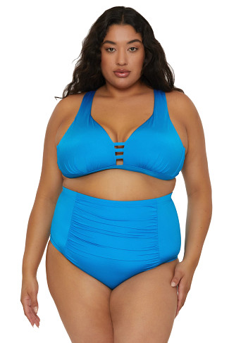ADRIATIC BLUE Bralette Bikini Top