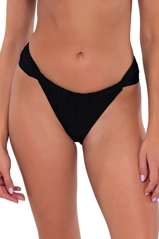BLACK Kylie Tab Side Hipster Bikini Bottom