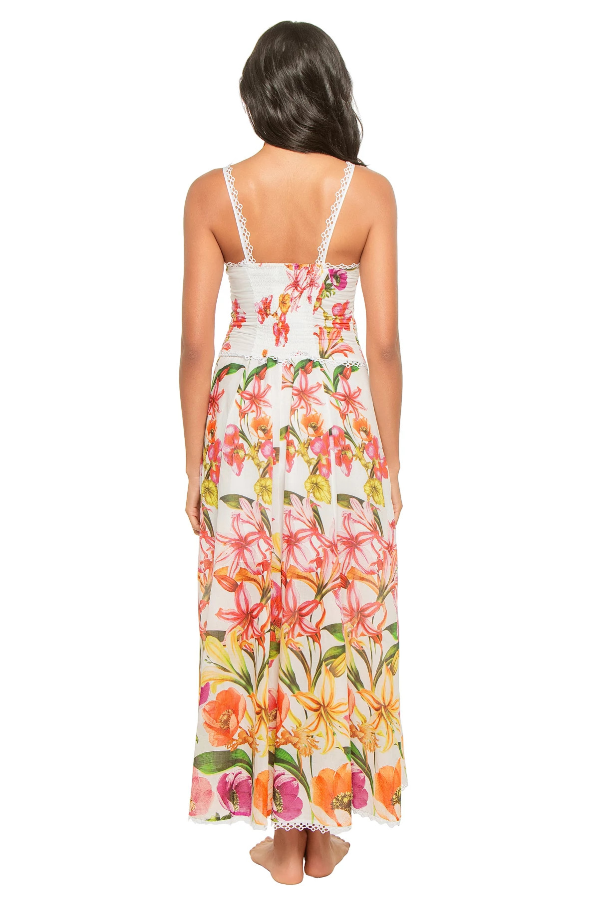 WHITE BLISS Solara Floral Button Front Maxi Dress image number 2