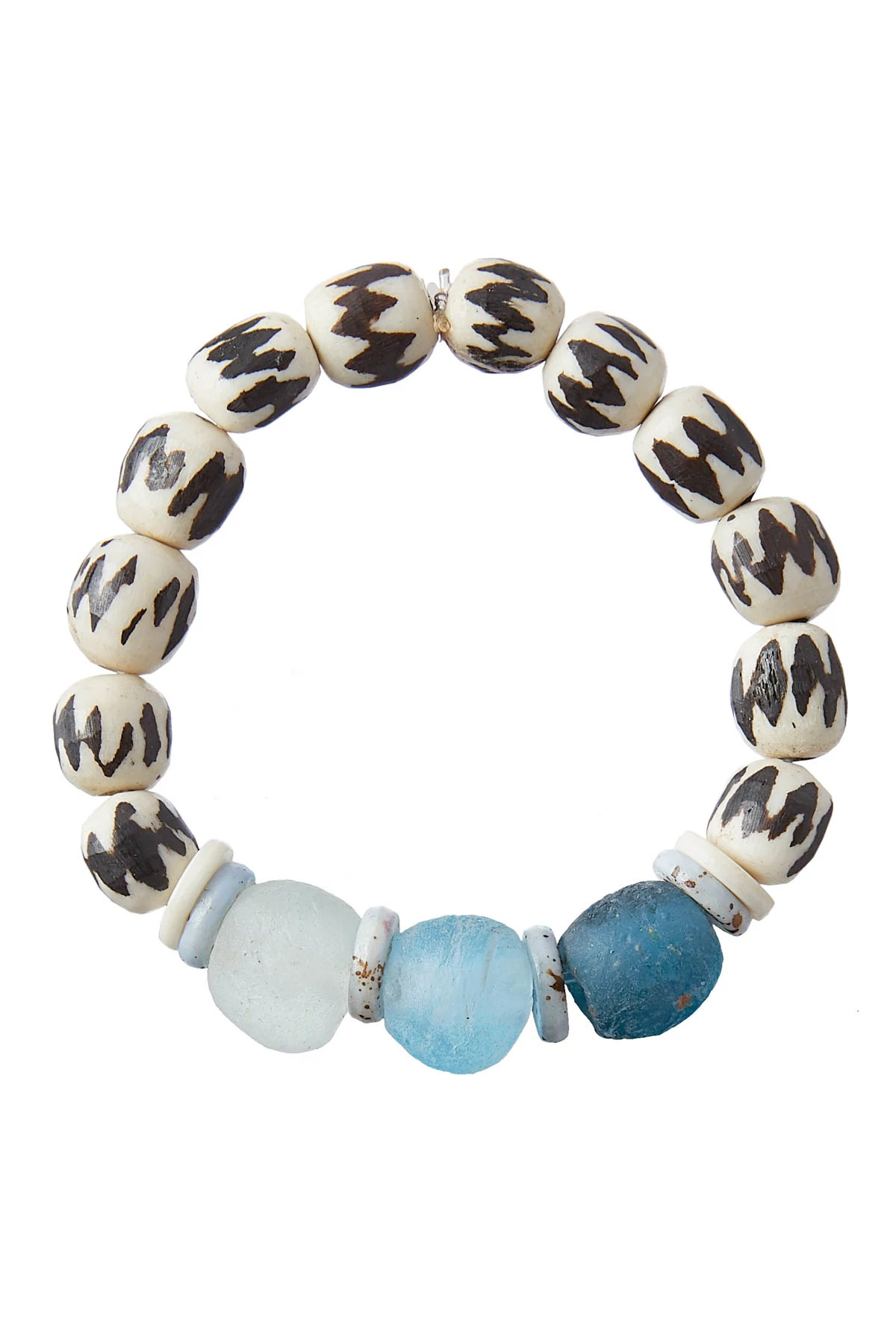 BLUE Single Tribal Stack Bracelet image number 1