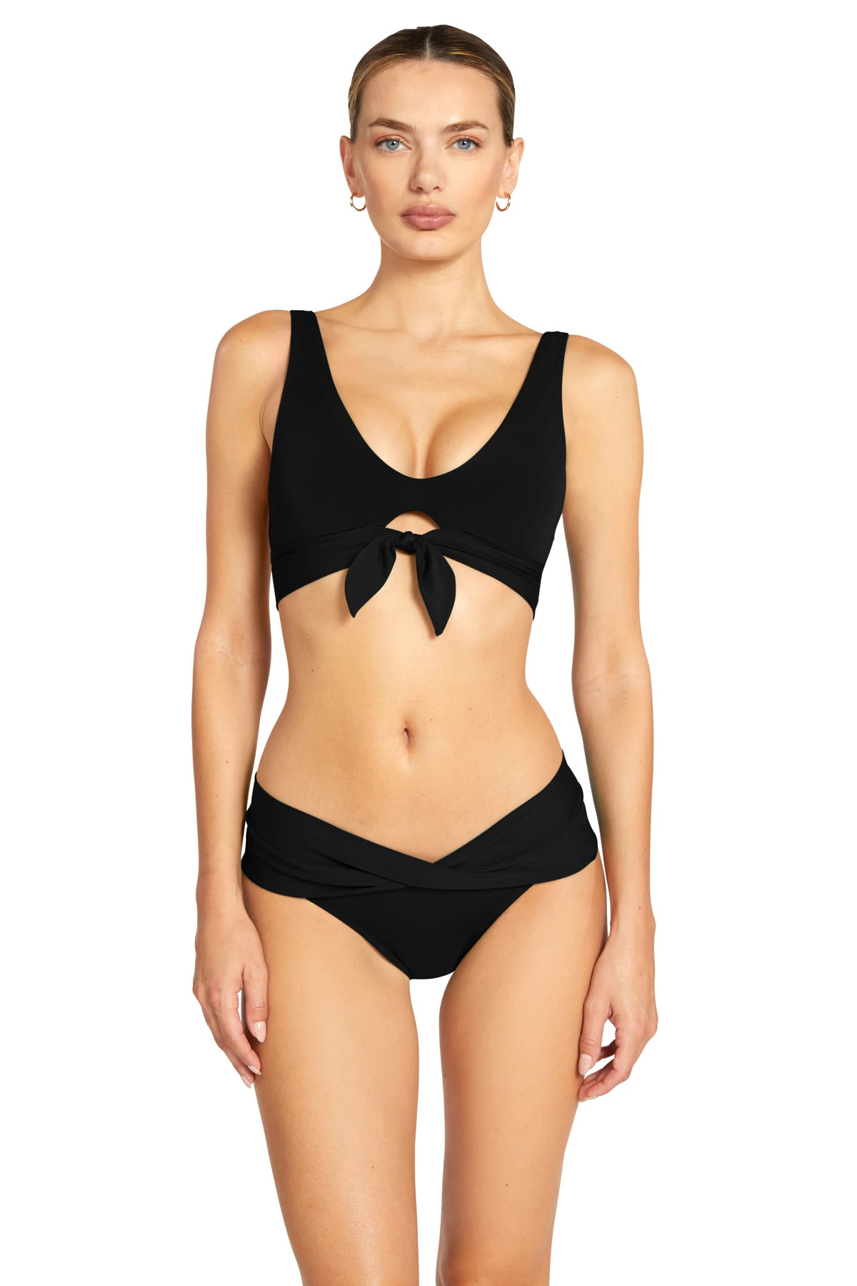 BLACK Ava Bralette Bikini Top image number 1