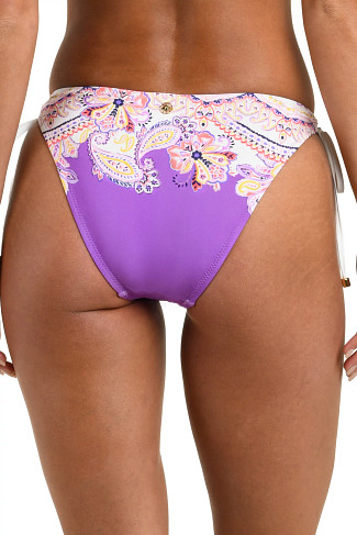 MULTI Lilac Cascade Hipster Tie Side Bikini Bottom