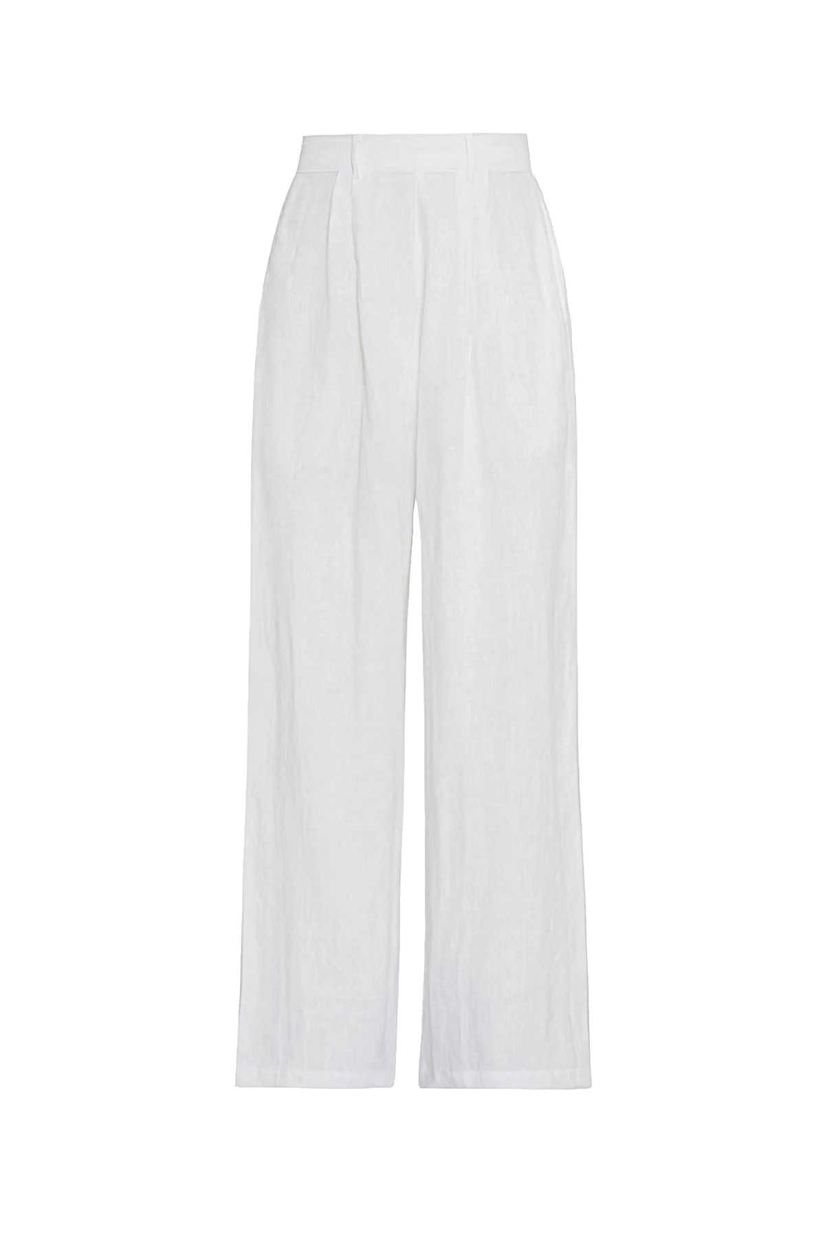 WHITE Linen Getaway Pant image number 3