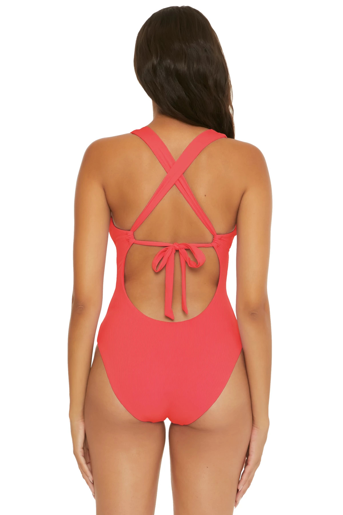 PAPRIKA Gia Plunge One Piece Swimsuit image number 2