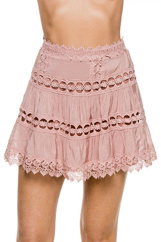 ROSE Crochet High Waist Skirt
