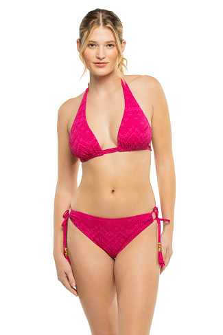 MAGENTA Saltwater Sands Halter Triangle Bikini Top