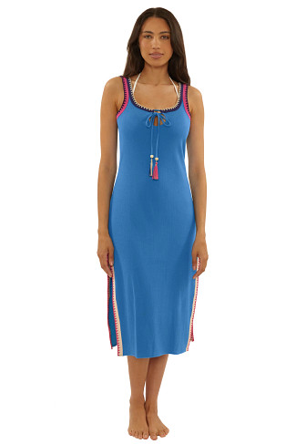 PEACOCK BLUE Avila Midi Dress