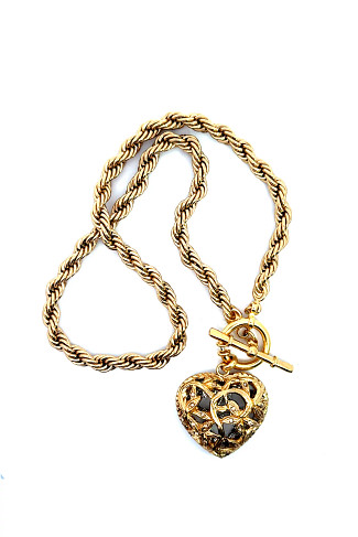 000 GOLD Coracao Liane Chaine Necklace