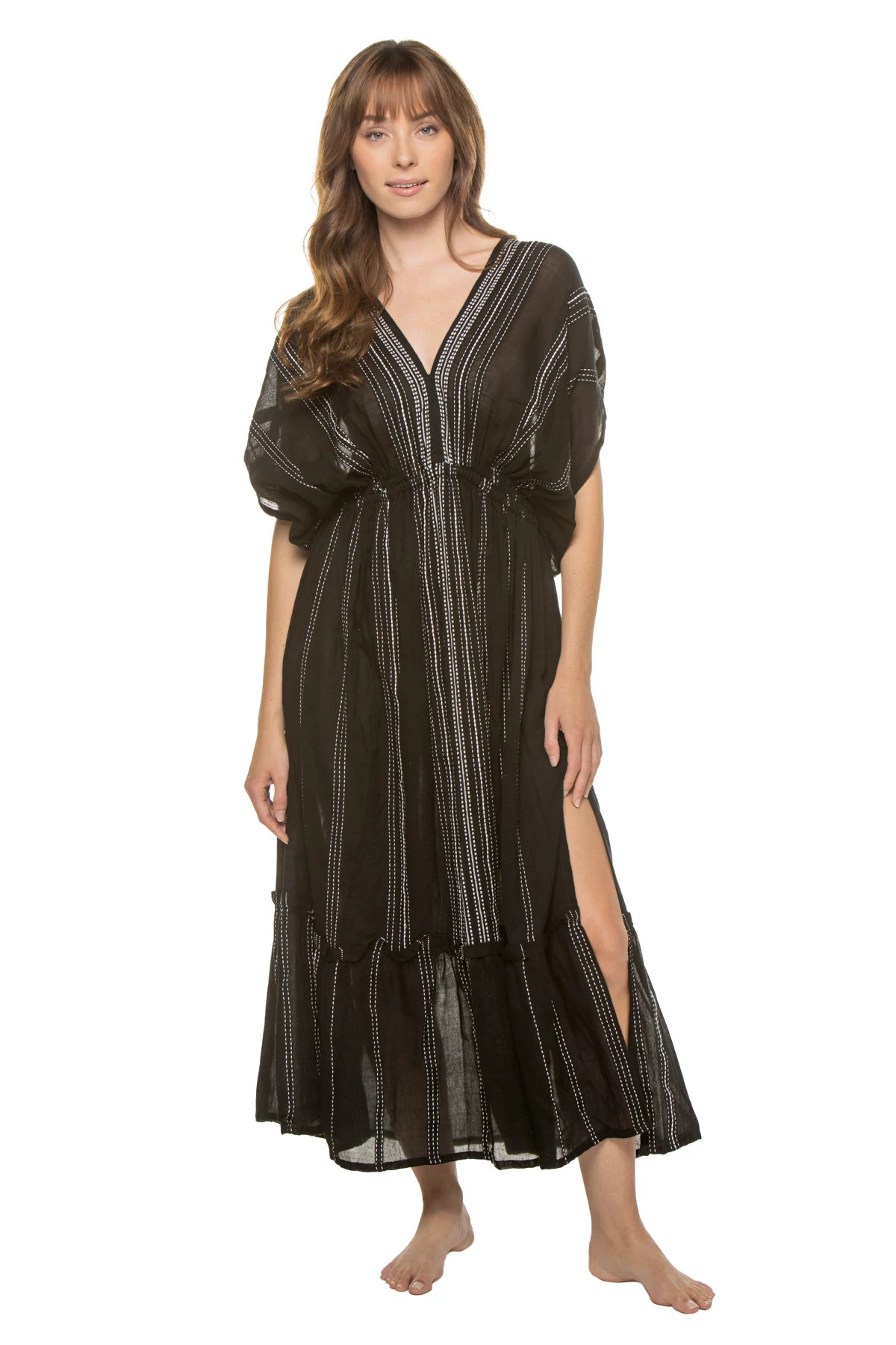 BLACK Leliti Plunge Maxi Dress image number 1