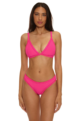 STRAWBERRY Bella Scalloped Bralette Bikini Top