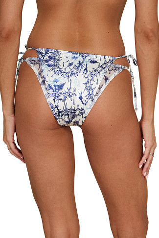DEEP SEA CHINOISERIE Poseidon Tie Side Brazilian Bikini Bottom