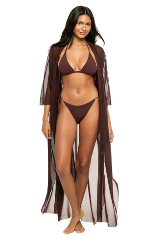 BURGUNDY Mia Kimono