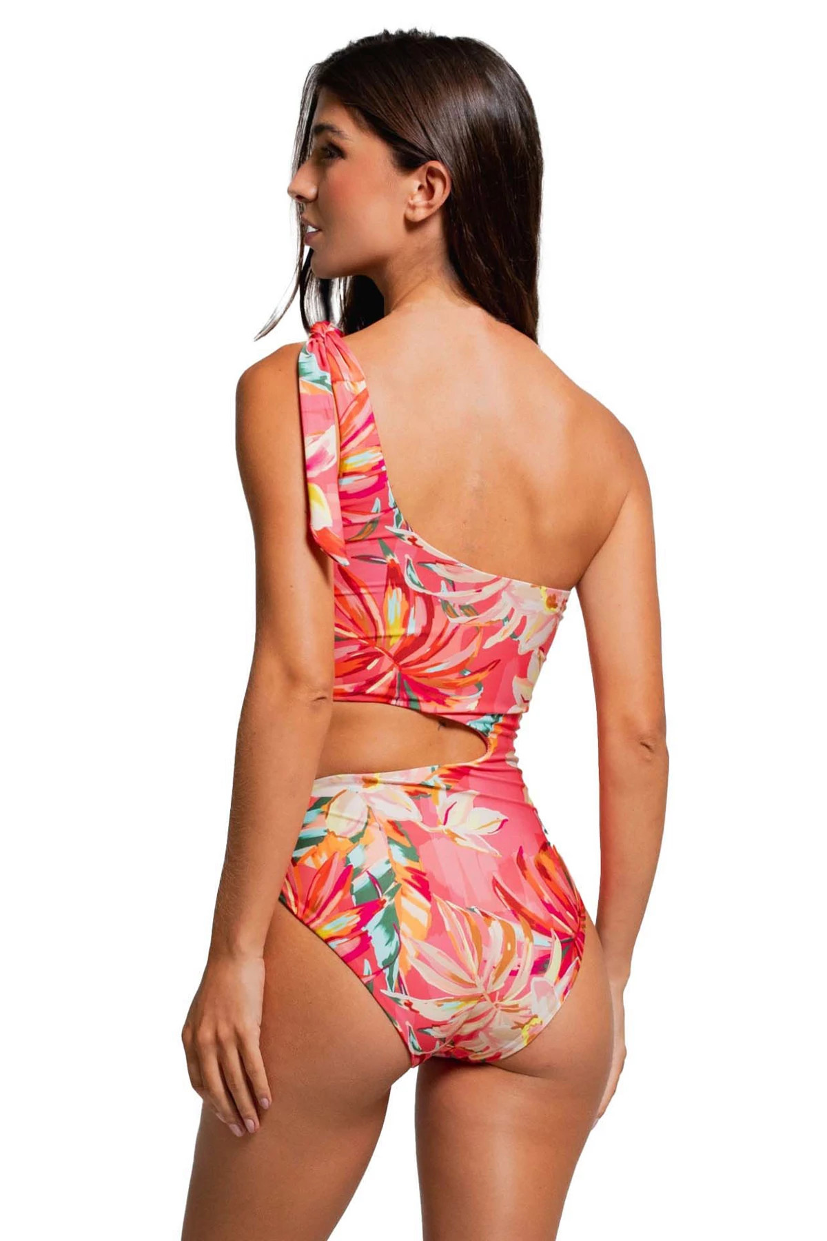 MULTI Asymmetrical One Piece Swimsuit image number 2