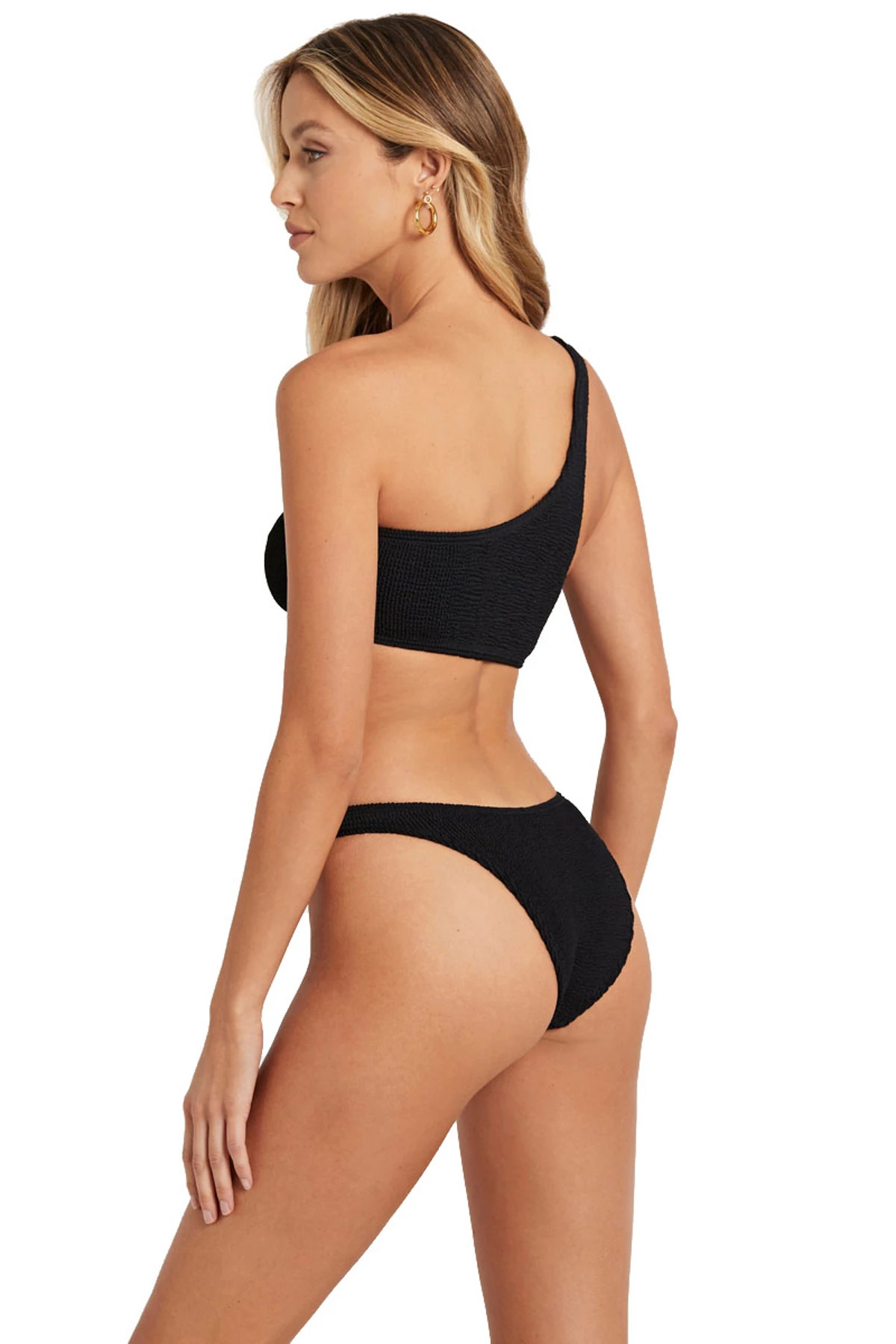 BLACK Samira Asymmetrical Bikini Top image number 2