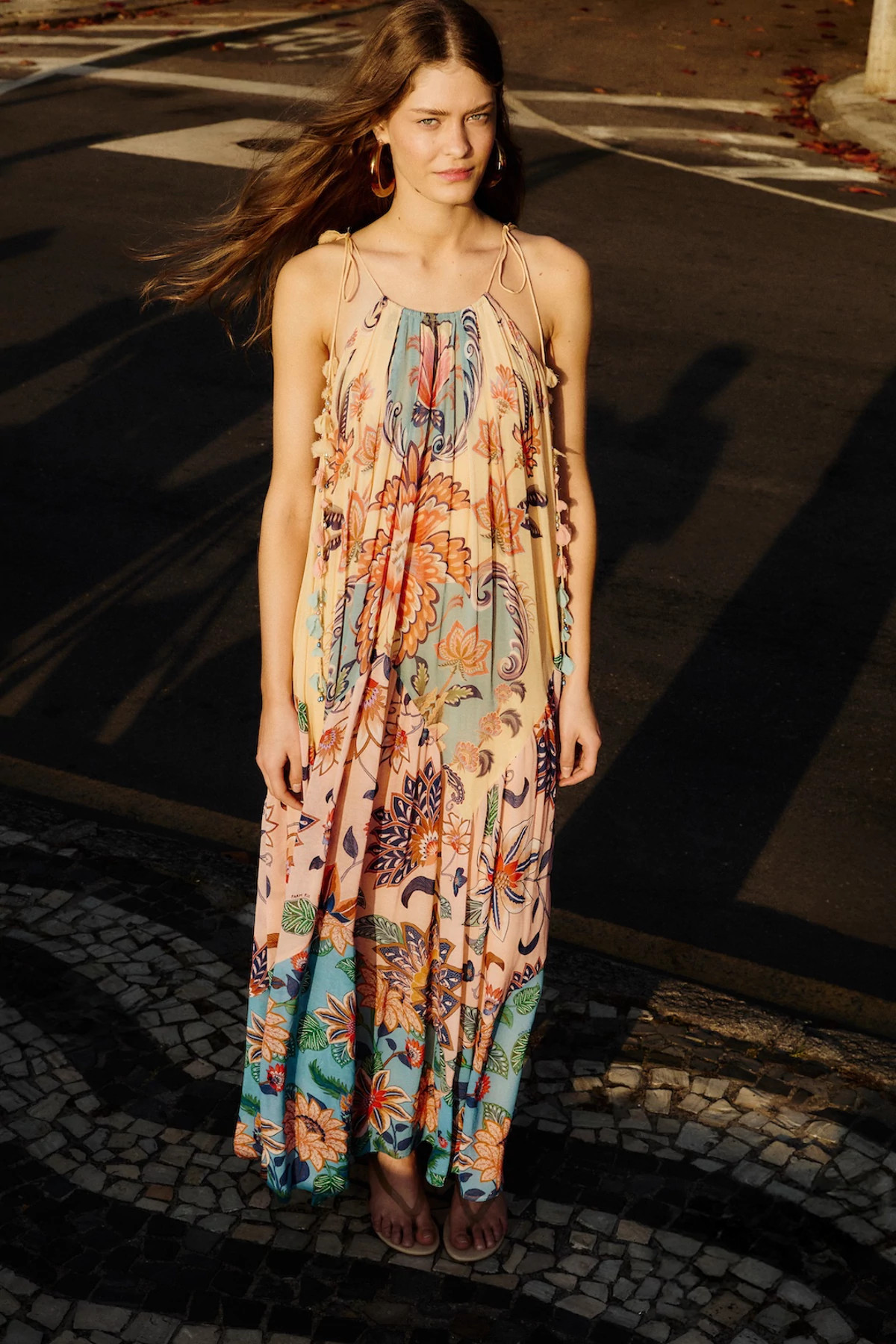 BOHO FLORAL DELHI MIX Boho Floral Maxi Dress image number 3