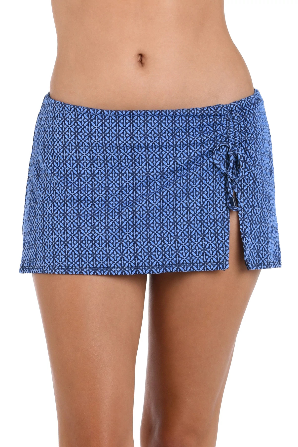 CHAMBRAY Charmed Coast Tunnel Skirted Bikini Bottom image number 1