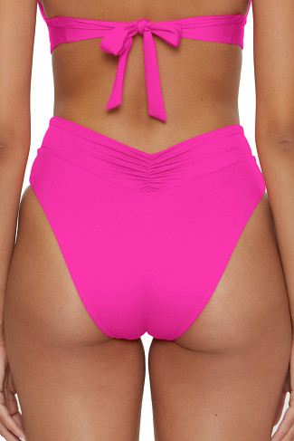 PINK FLAMBE Carolina High Waist Bikini Bottom