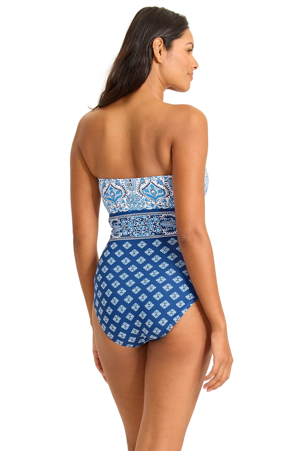 INDIGO TIDE Noble Pineapple Bandeau One Piece image number 2