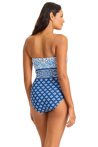 INDIGO TIDE Noble Pineapple Bandeau One Piece