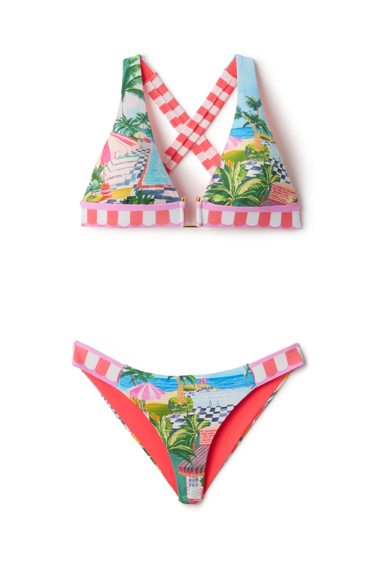 MULTI Miami Beach Reversible Hipster Bikini Bottom image number 6