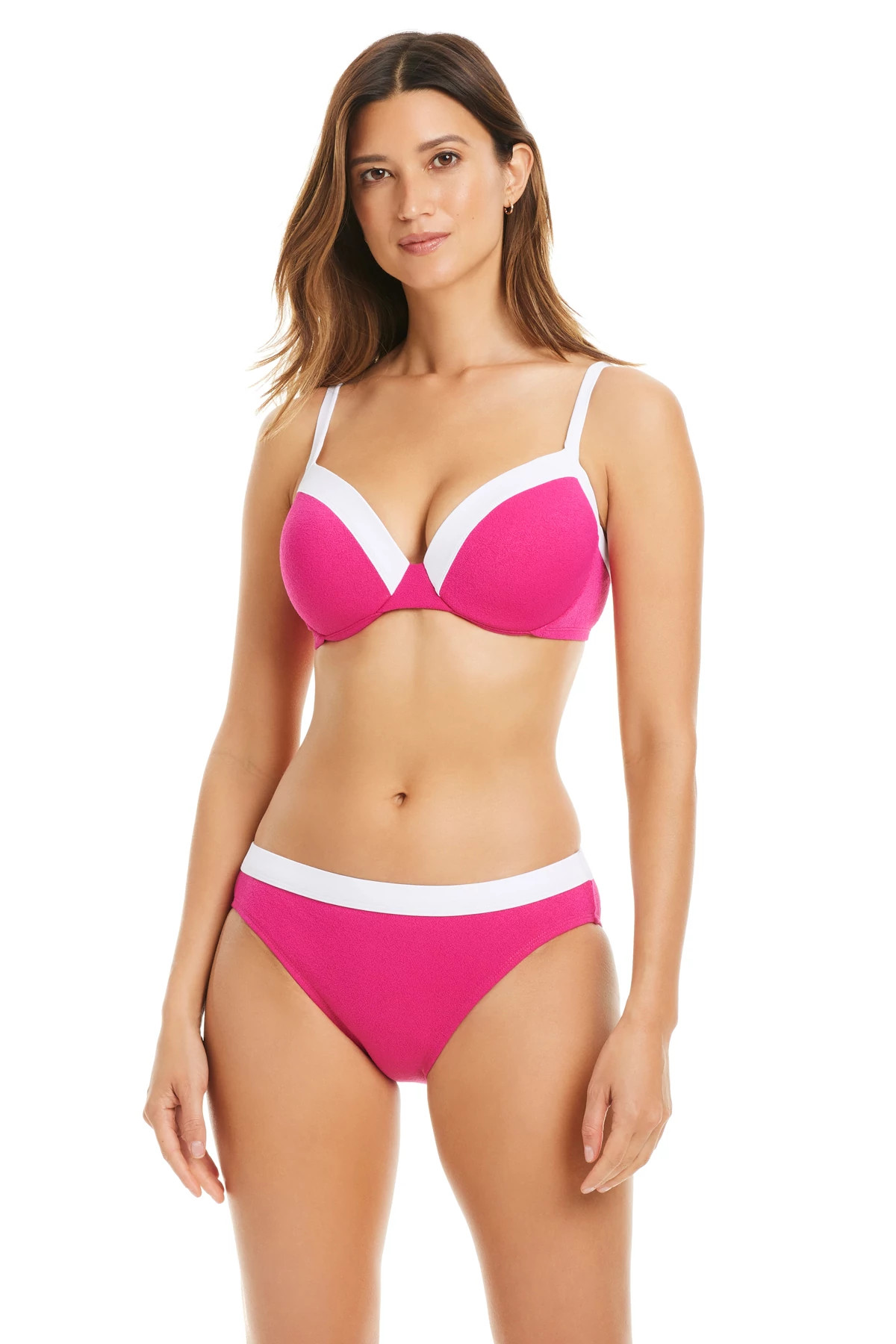 PINK PUNCH Underwire Bikini Top (D+ Cup) image number 1
