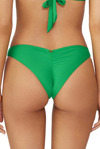 SEAWEED Ruched Brazilian Bikini Bottom