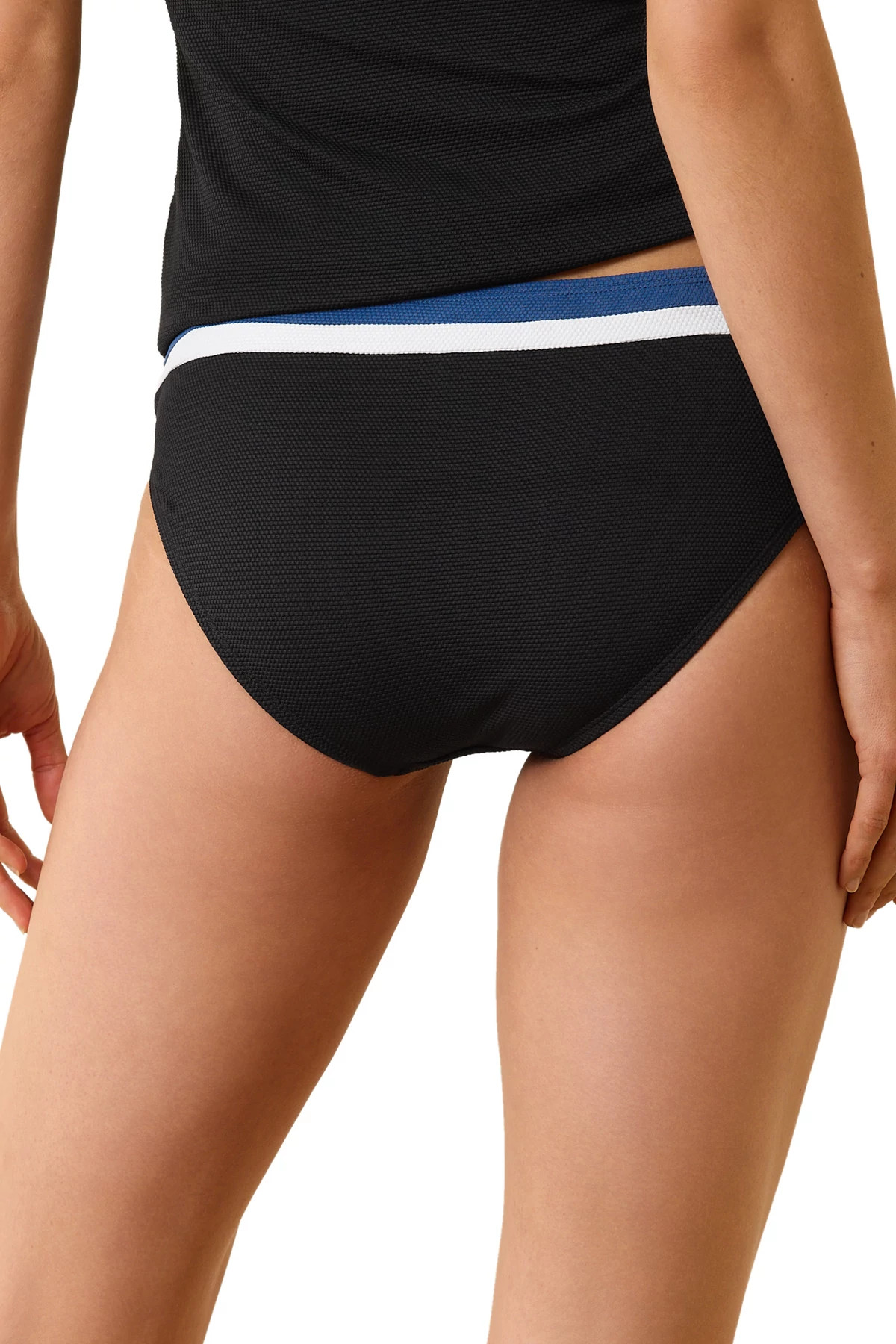 INDIGO TIDE Colorblock Banded Hipster Bikini Bottom image number 2
