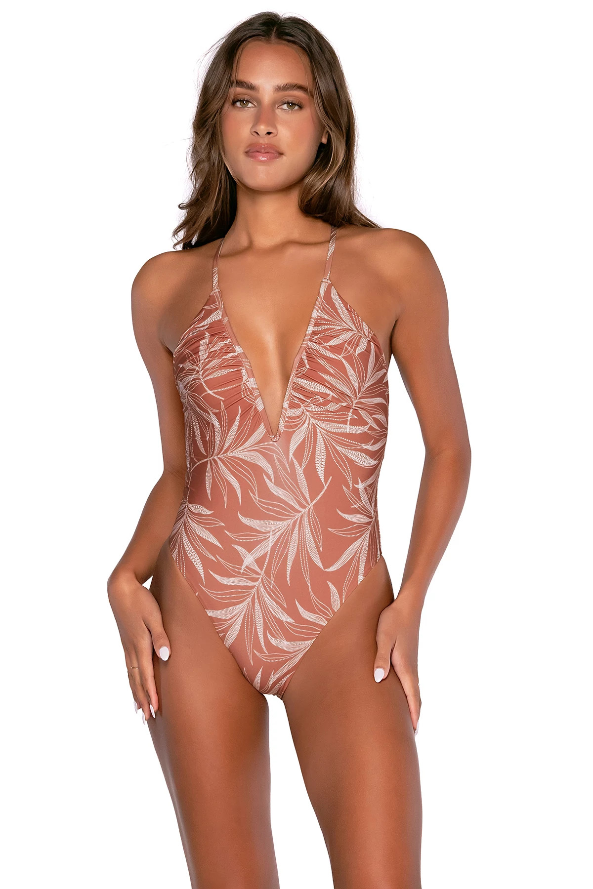 SIENNA Stardust Plunge One Piece Swimsuit image number 2