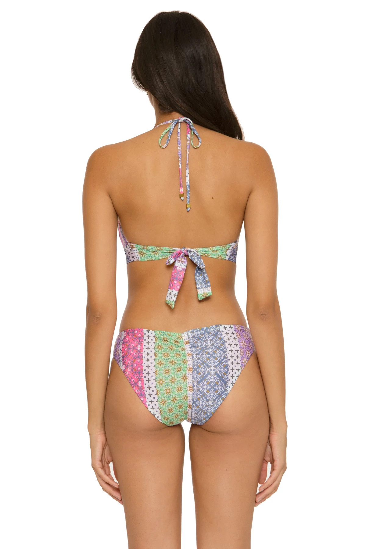 MULTI Candice Banded Halter Bikini Top image number 2