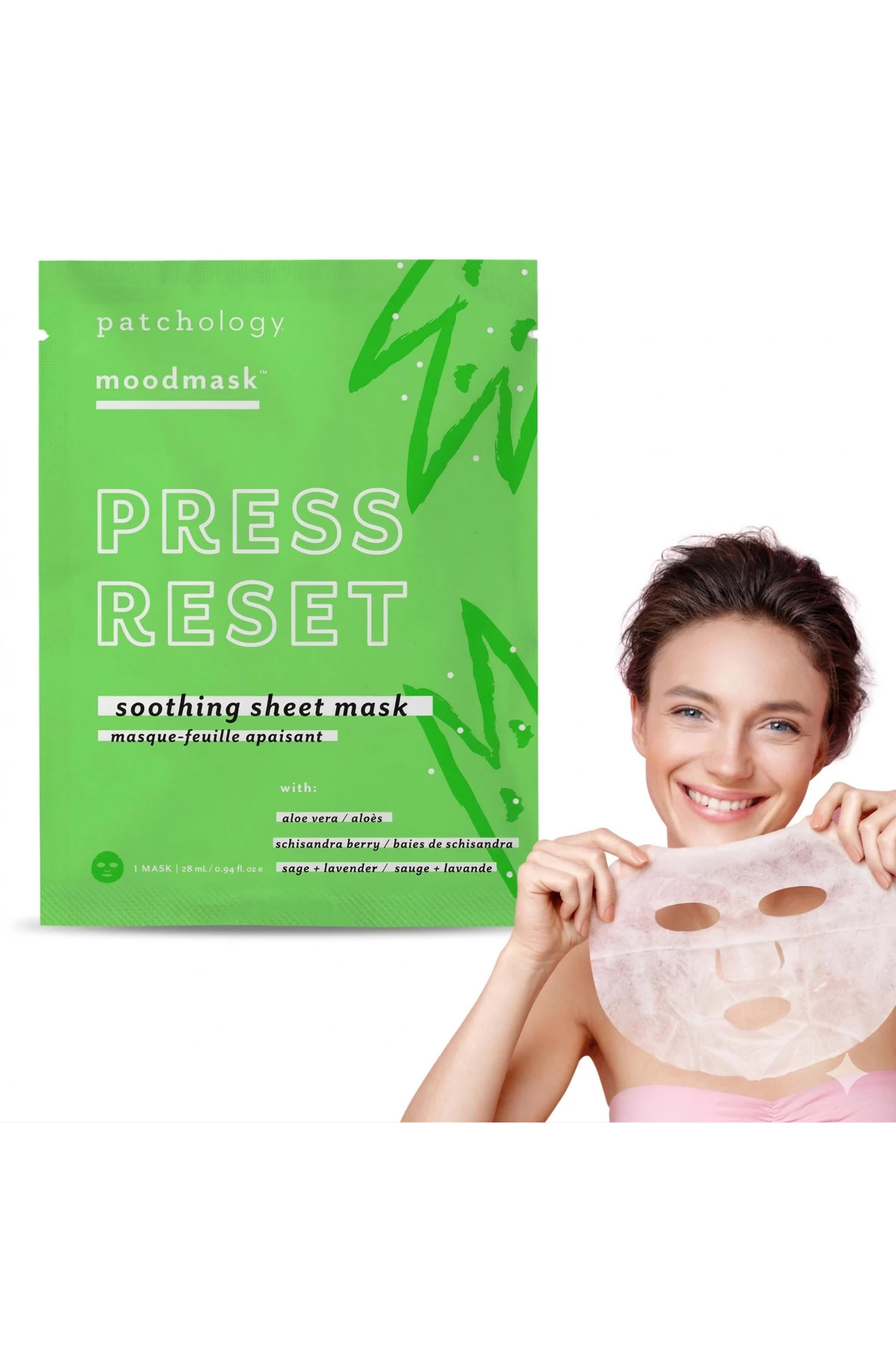 GREEN Press Reset Sheet Face Mask image number 3