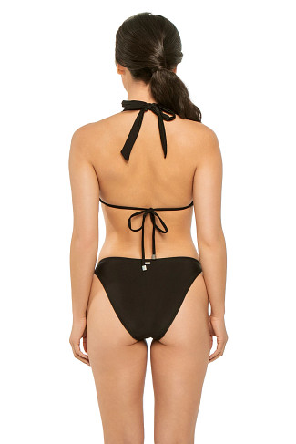 BLACK Annabelle Triangle Bikini Top